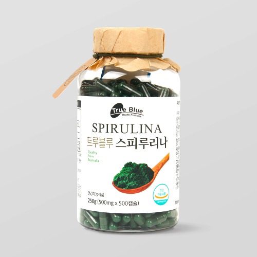 [트루블루] 슈퍼푸드 대용량 스피루리나 500캡슐 (5개월분)