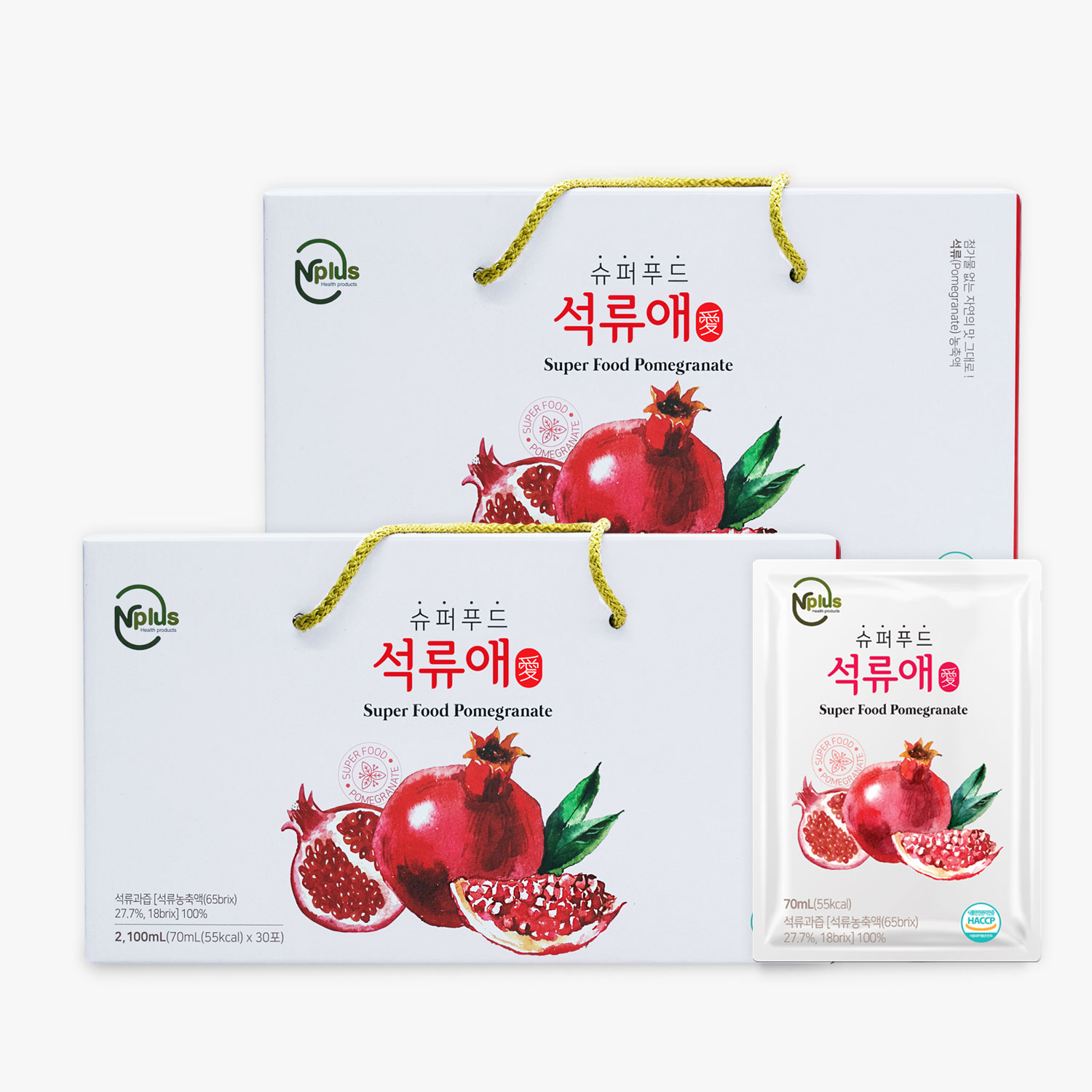 [마더네스트] 엔플러스 슈퍼푸드 석류애 석류즙 30포 2박스
