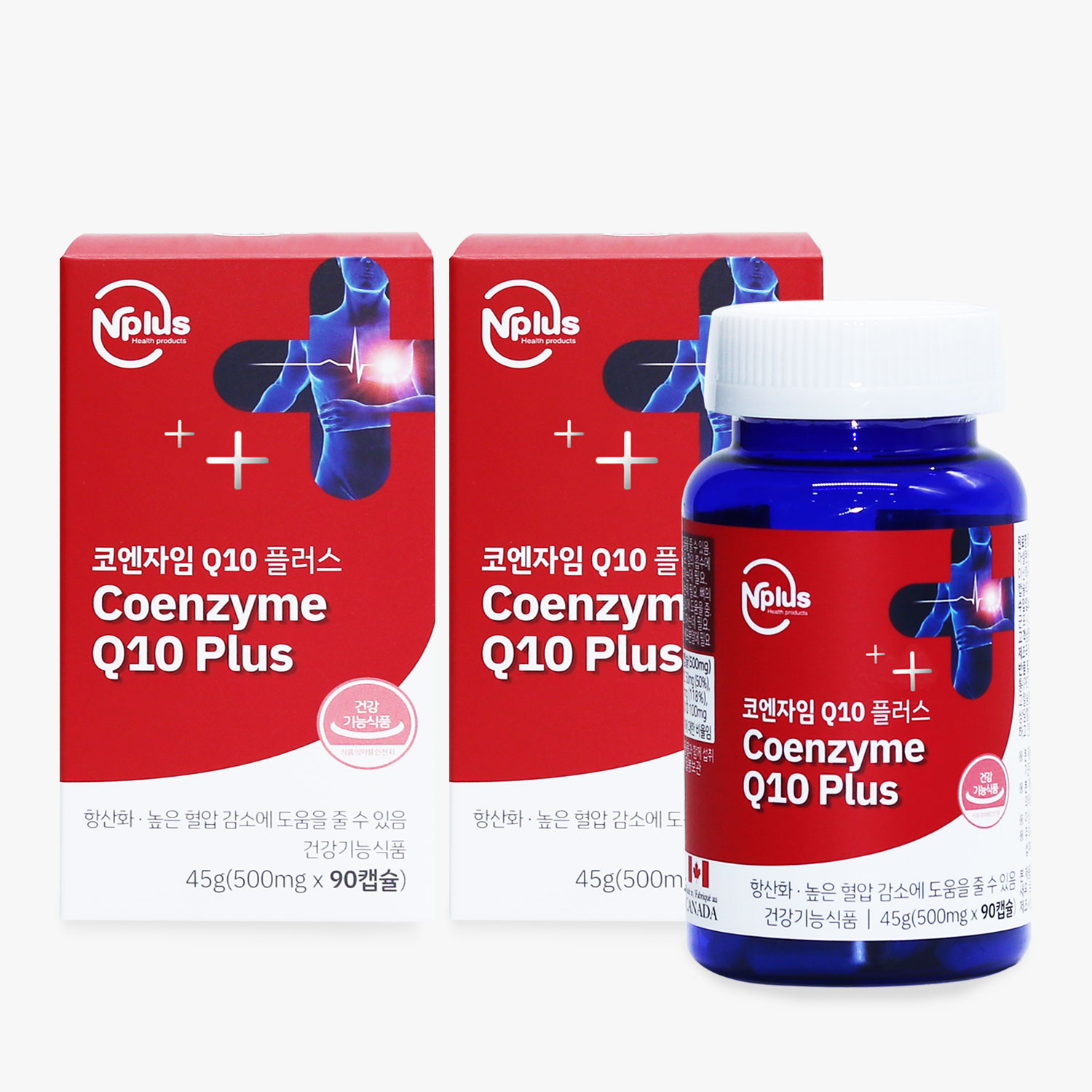 [엔플러스] 코엔자임 Q10 90캡슐 2박스 (6개월분)
