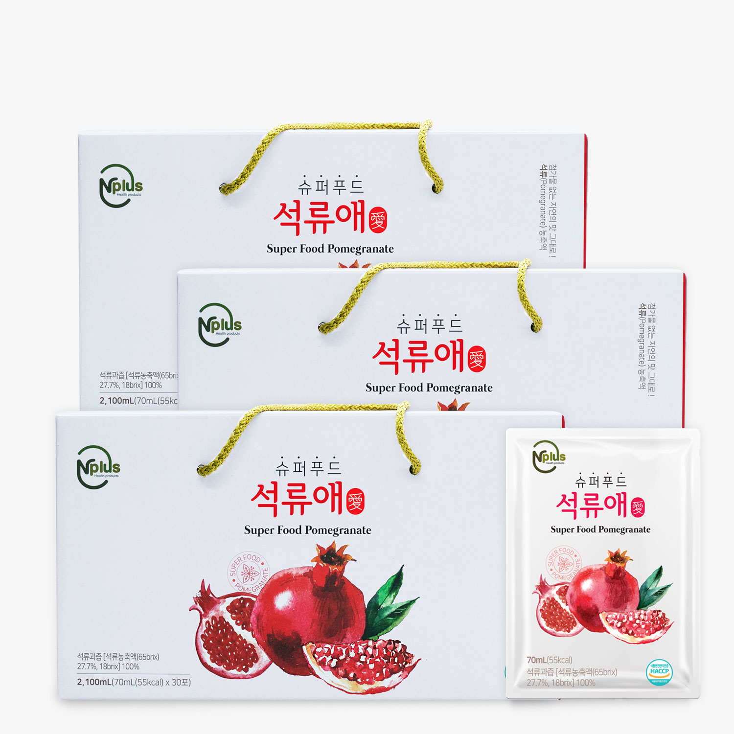 [마더네스트] 엔플러스 슈퍼푸드 석류애 석류즙 30포 3박스