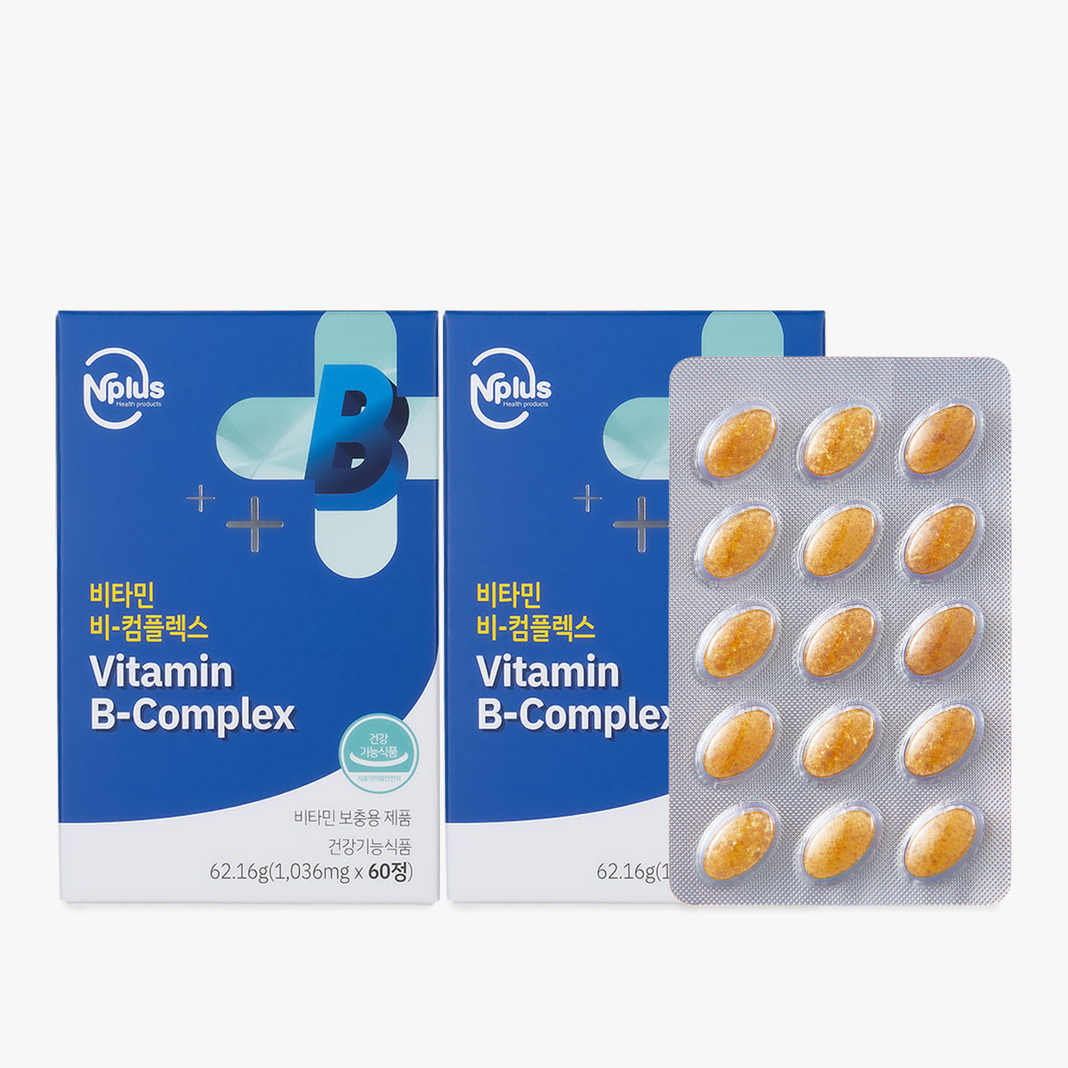 [엔플러스] 비타민B 컴플렉스 비타민C 60정 2박스 (4개월분)