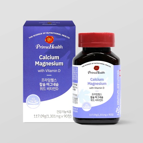 [마더네스트] 프라임헬스 칼슘 마그네슘 위드 비타민D 90정 (3개월분)